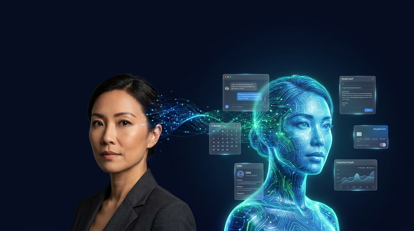 Business owner and their glowing AI twin — Accountant / CPA